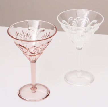 Acrylic Martini Glass-Indigo Love-Lot 39 Store & Cafe