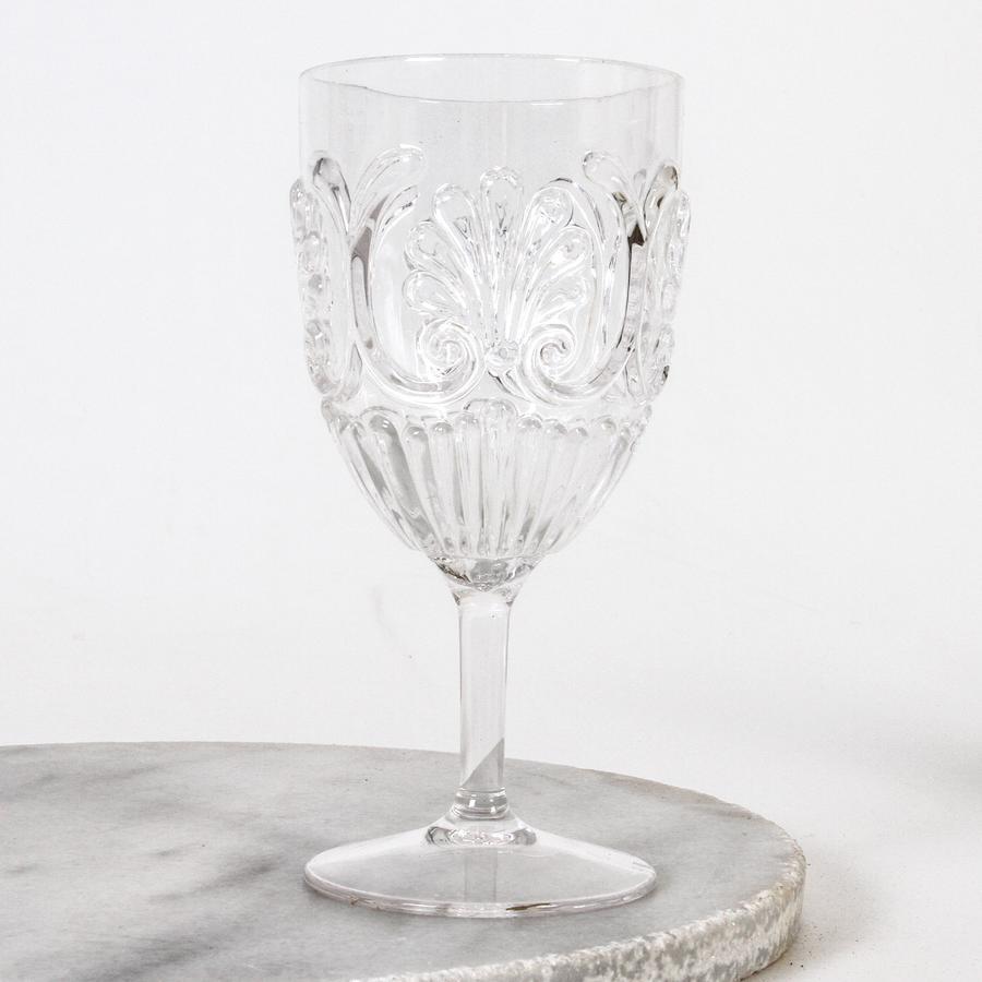 Acrylic Wine Glass - Clear-Indigo Love-Lot 39 Store & Cafe