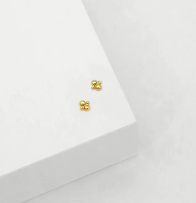 Linda Tahija Cluster Stud Earrings - Silver