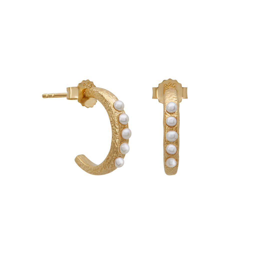 Terra Hoop Earrings - Gold-Murkani Jewellery-Lot 39 Store & Cafe