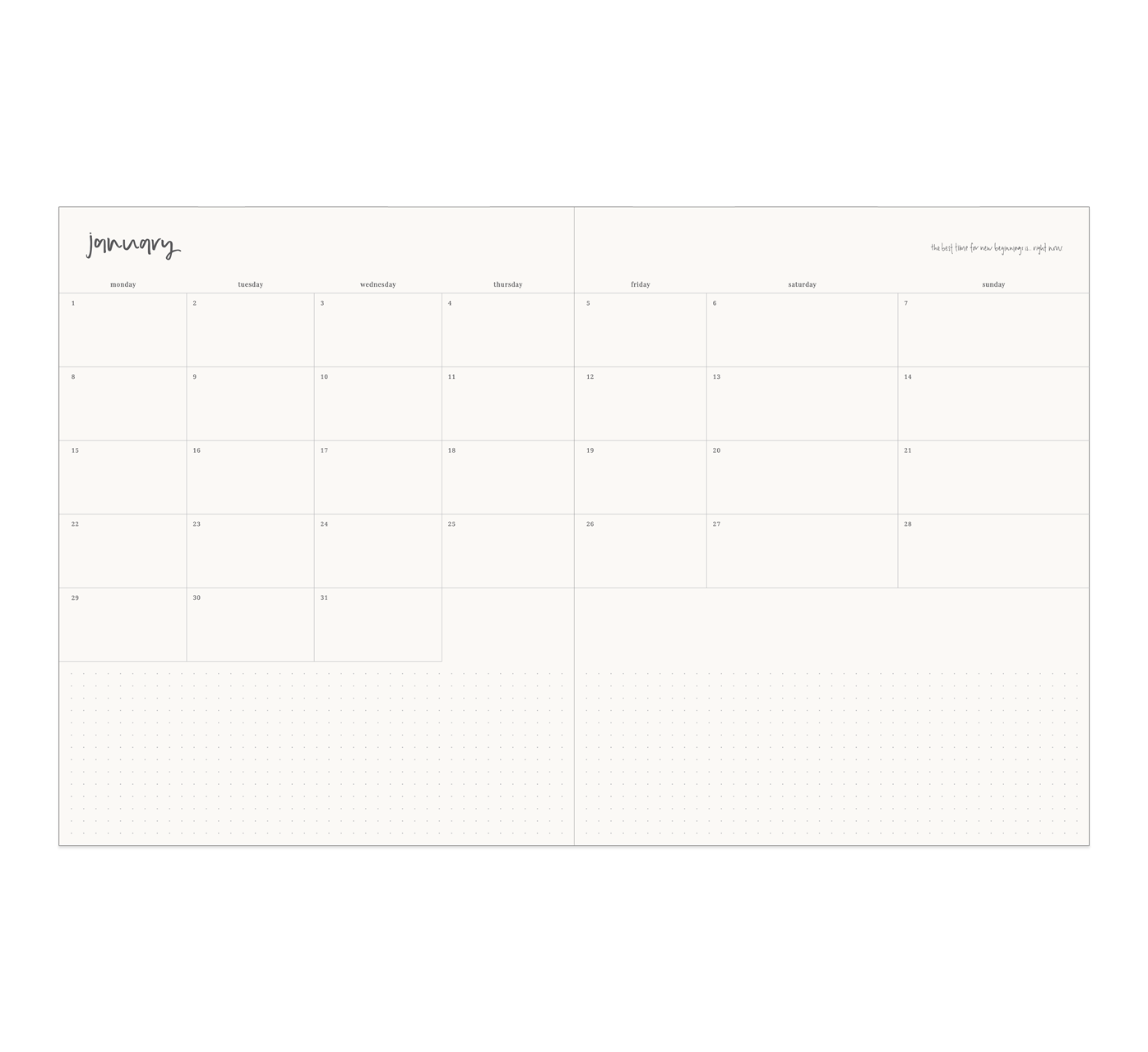 2024 GRANDE Horizontal Weekly Planner-Emma Kate Co-Lot 39 Store & Cafe