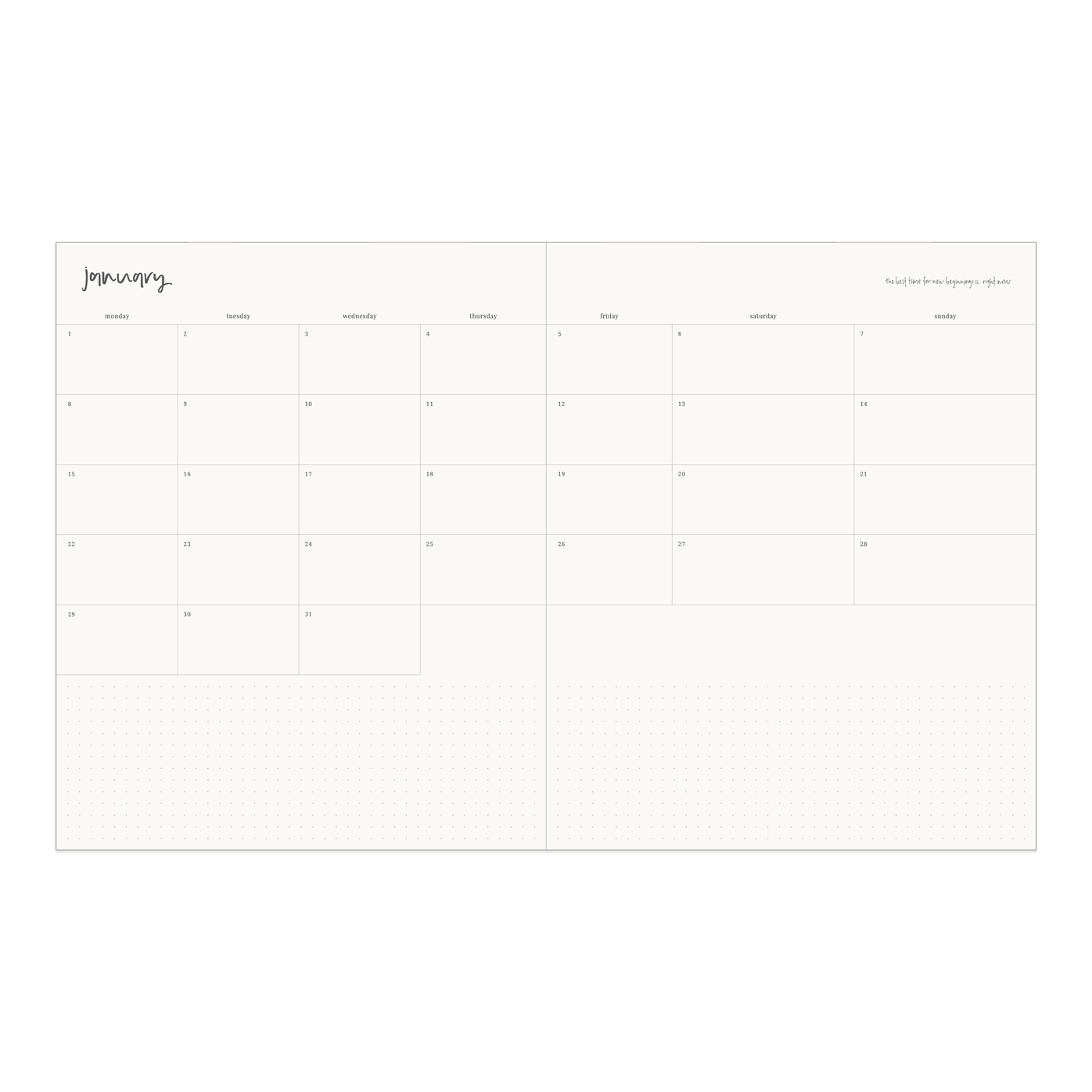 2024 GRANDE Horizontal Weekly Planner-Emma Kate Co-Lot 39 Store & Cafe