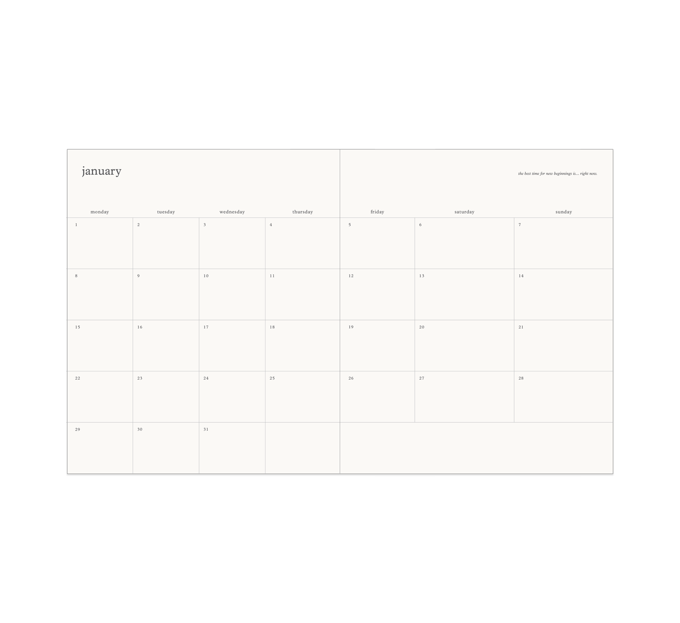 2024 Horizontal Weekly Planner-Emma Kate Co-Lot 39 Store & Cafe