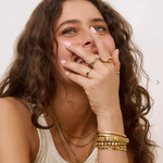 Aria Gold Ring - Stone-Arms of Eve-Lot 39 Store & Cafe