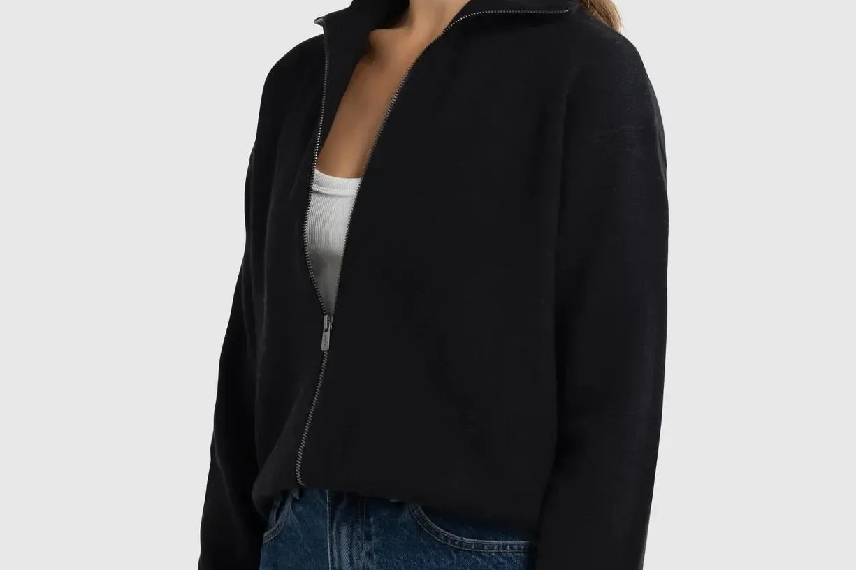 Astrid Knit Jacket - Black-ORTC-Lot 39 Store & Cafe