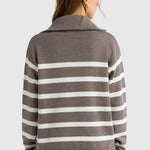 Astrid Knit Quarter Zip - Espresso-ORTC-Lot 39 Store & Cafe