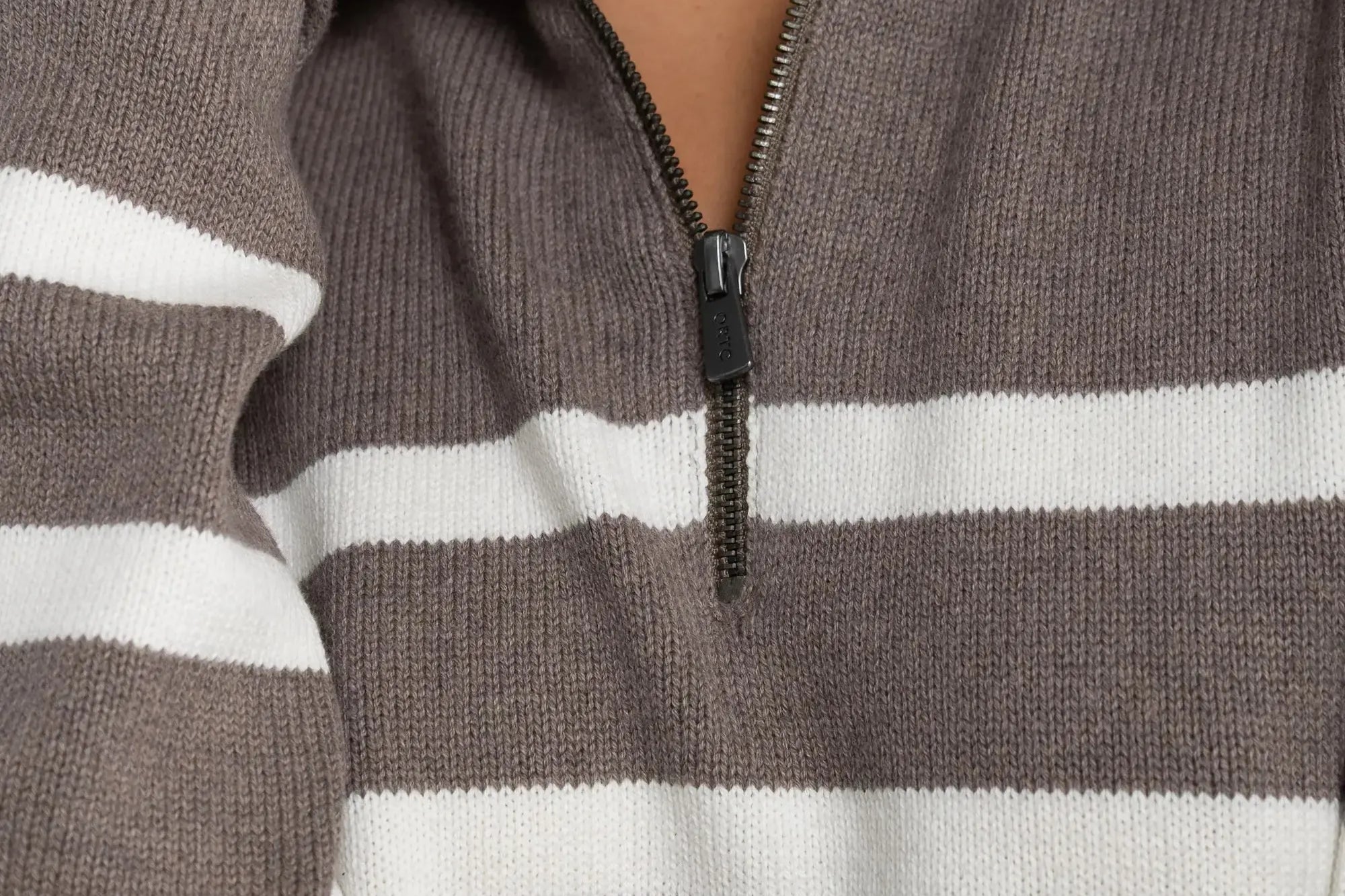 Astrid Knit Quarter Zip - Espresso-ORTC-Lot 39 Store & Cafe