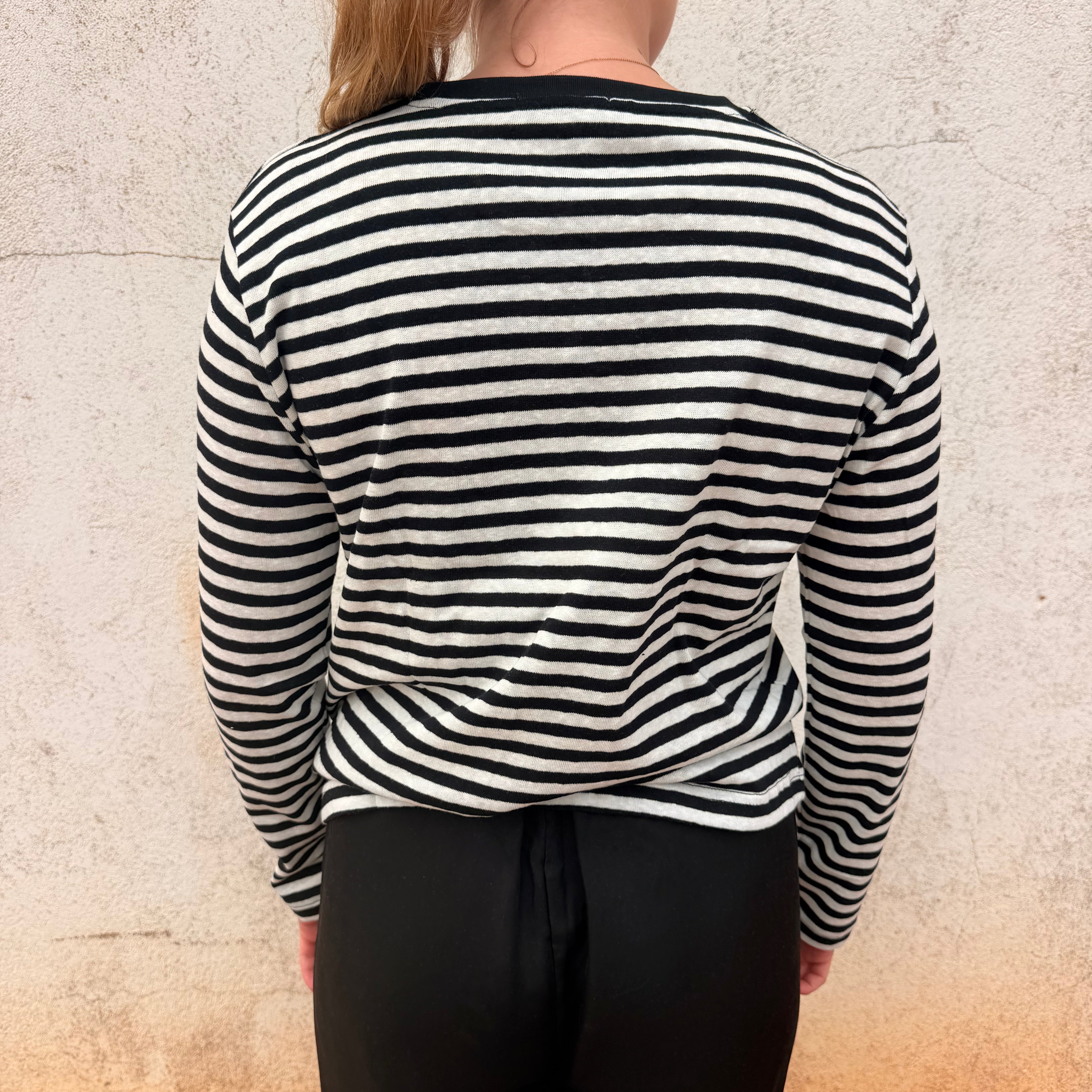 Athena Stripe Long Sleeve - Black-Little Lies-Lot 39 Store & Cafe