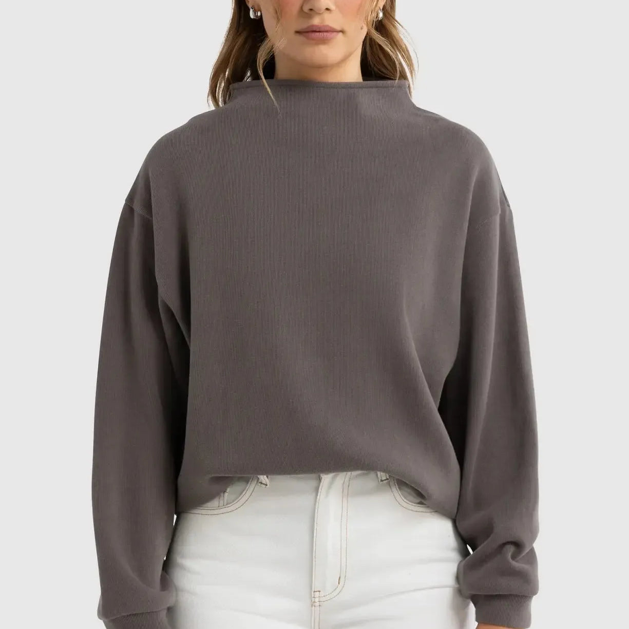 Ava High Neck Jumper - Espresso-ORTC-Lot 39 Store & Cafe