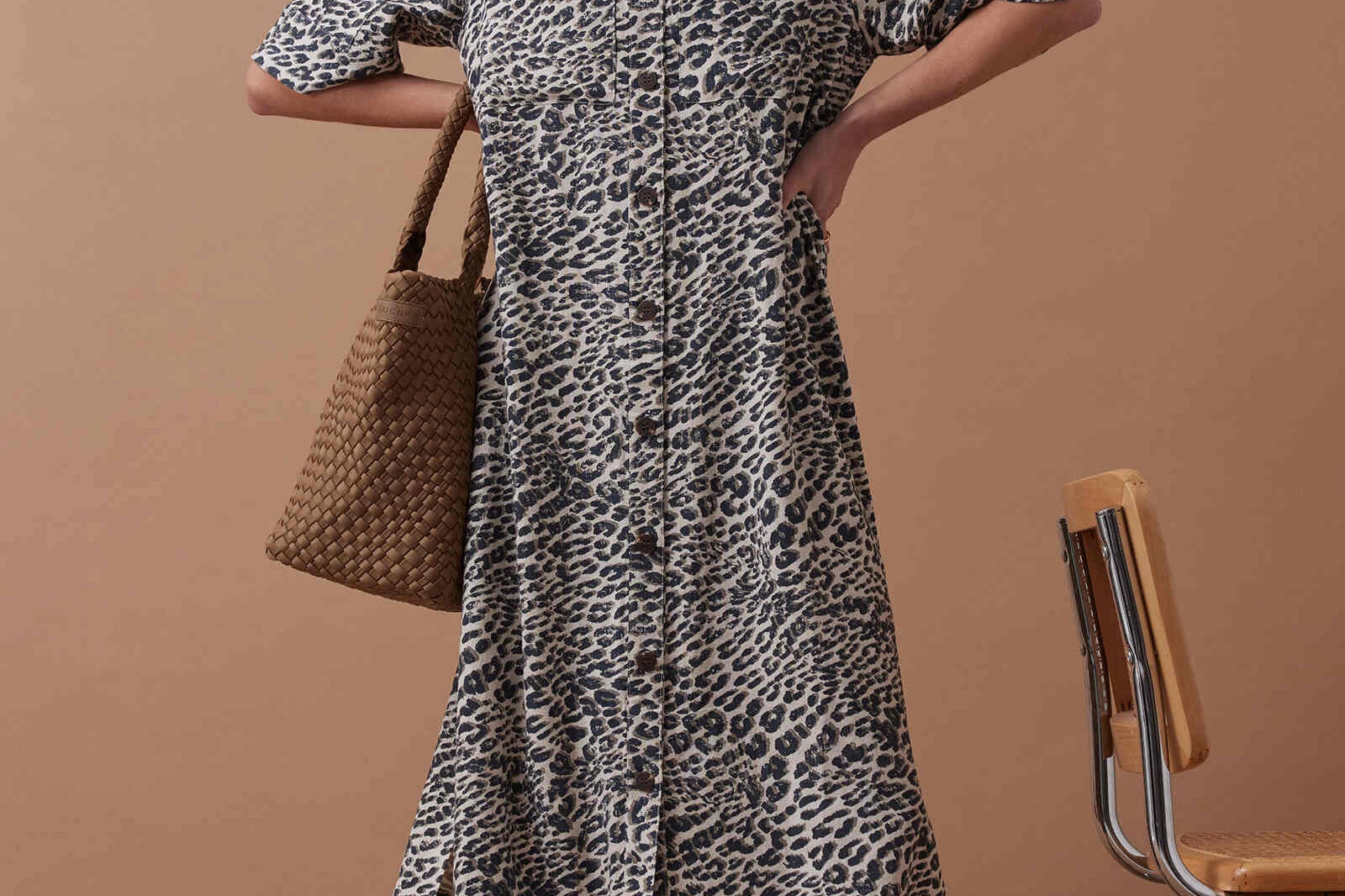 Ava Midi Dress - Leopard-Ceres Life-Lot 39 Store & Cafe