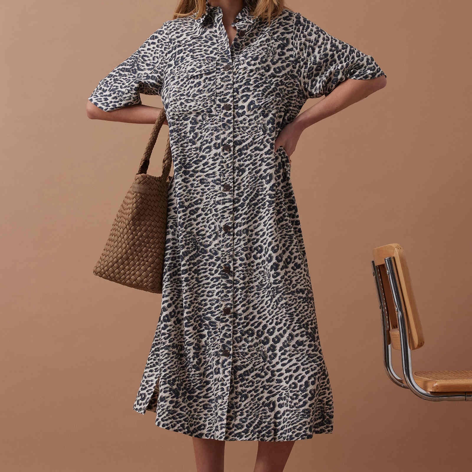 Ava Midi Dress - Leopard-Ceres Life-Lot 39 Store & Cafe