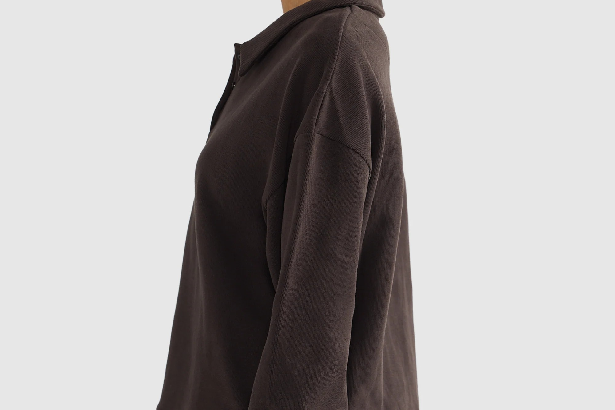 Ava Polo Sweater - Carob-ORTC-Lot 39 Store & Cafe