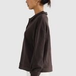 Ava Polo Sweater - Carob-ORTC-Lot 39 Store & Cafe