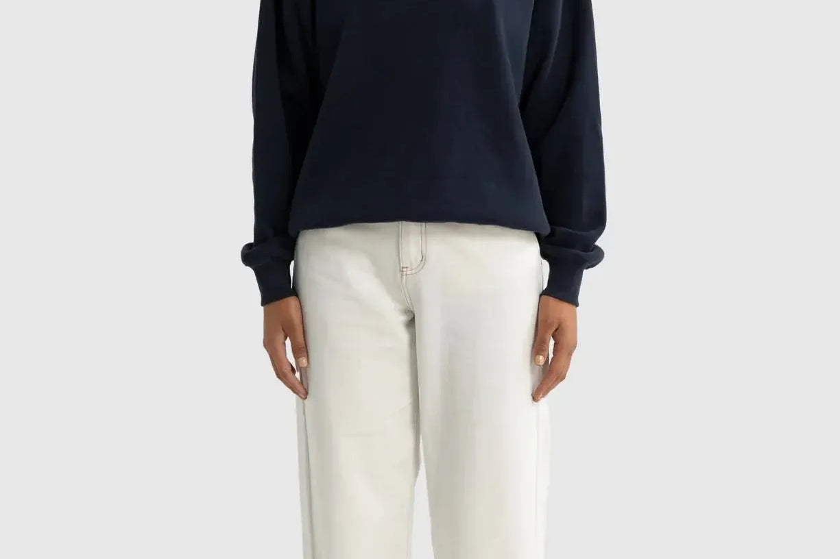 Ava Ribbed Quarter Zip - Navy-ORTC-Lot 39 Store & Cafe