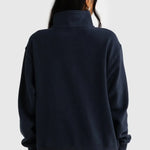 Ava Ribbed Quarter Zip - Navy-ORTC-Lot 39 Store & Cafe
