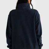 Ava Ribbed Quarter Zip - Navy-ORTC-Lot 39 Store & Cafe