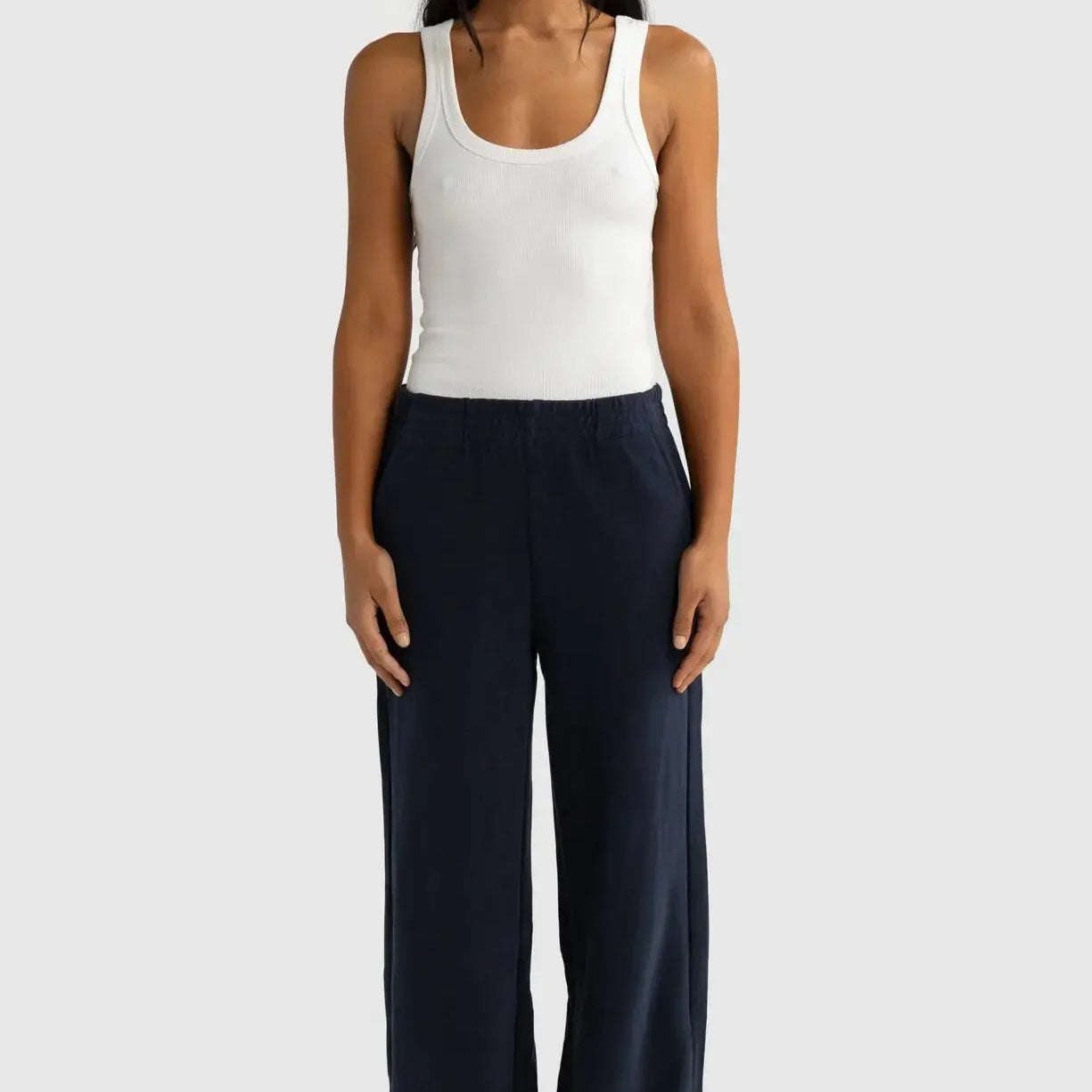 Ava Wide Leg - Navy-ORTC-Lot 39 Store & Cafe