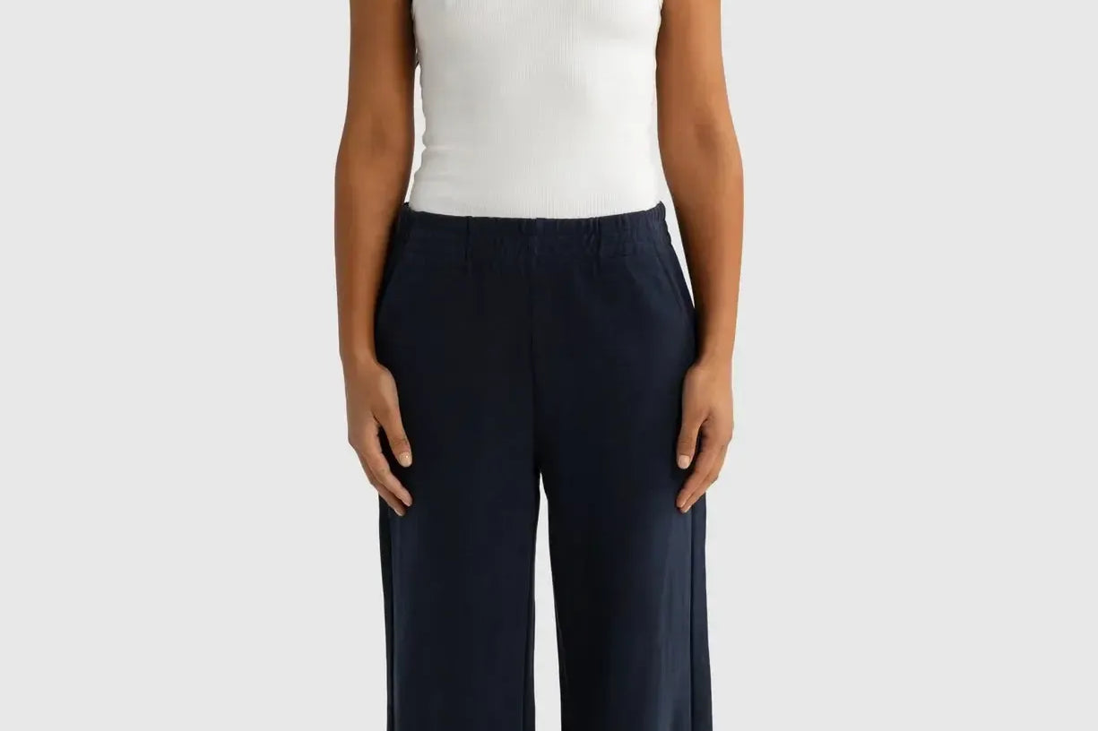 Ava Wide Leg - Navy-ORTC-Lot 39 Store & Cafe