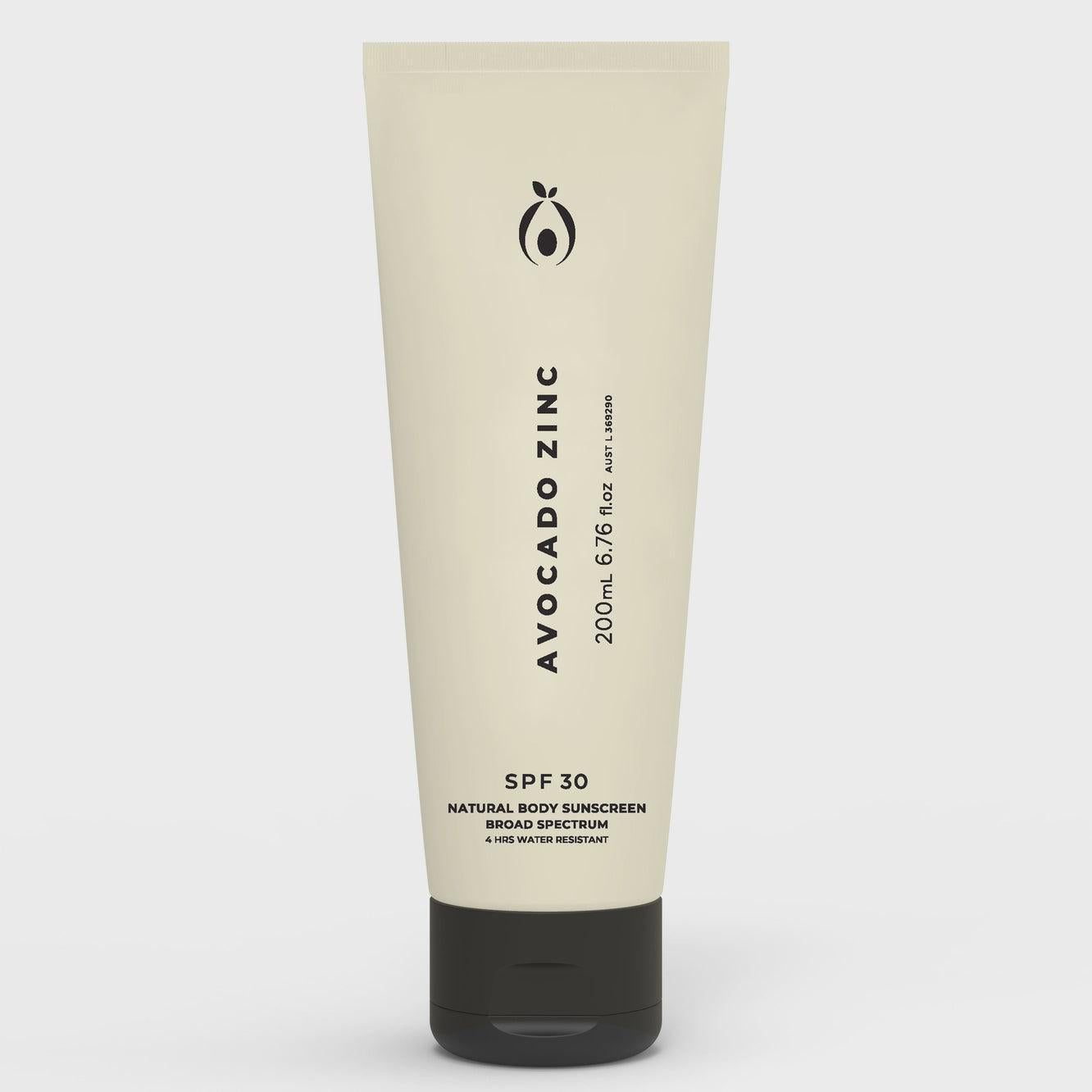 Avocado Zinc Natural SPF30 Body Sunscreen-Avocado Zinc-Lot 39 Store & Cafe