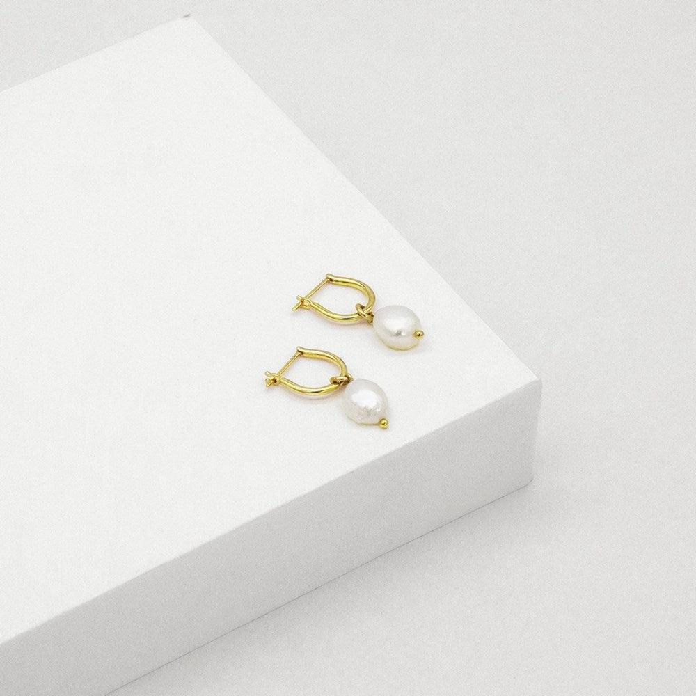 Baroque Pearl Basic Hoop-Linda Tahija-Lot 39 Store & Cafe