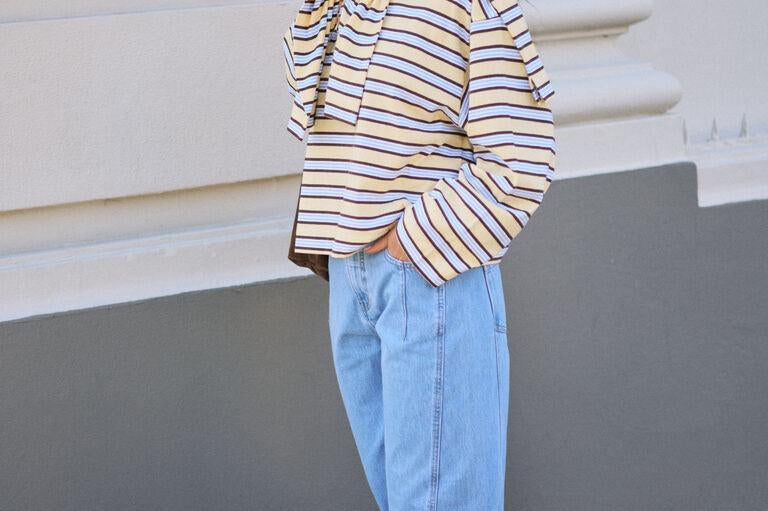 Beau Long Sleeve - Butter Brunette Stripe-Ceres Life-Lot 39 Store & Cafe