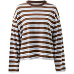 Beau Long Sleeve - Cocoa Sky Blue Stripe-Ceres Life-Lot 39 Store & Cafe
