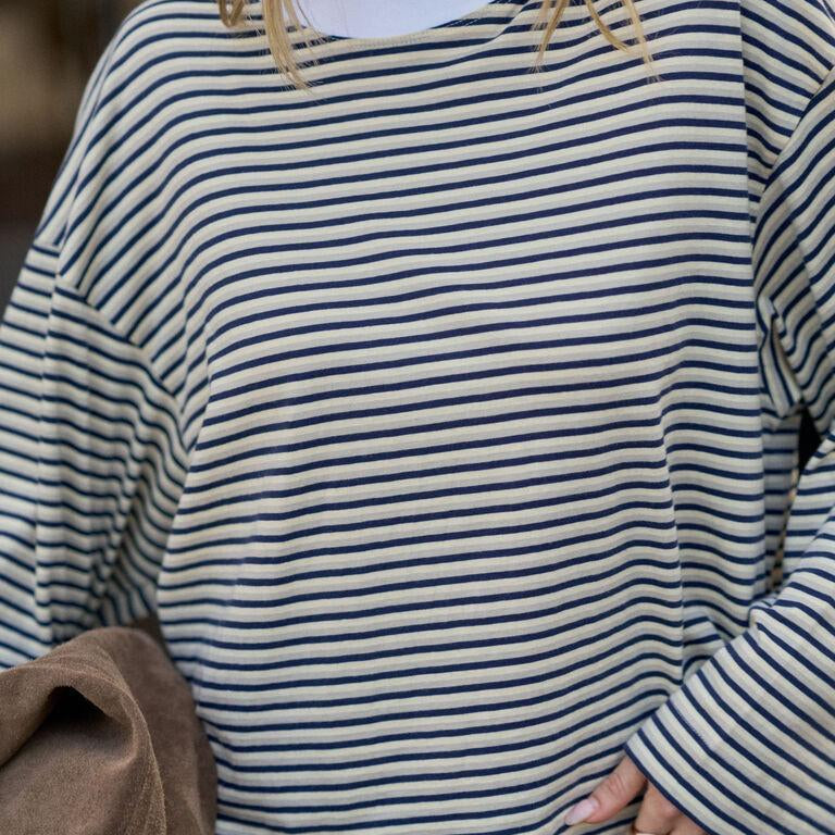 Beau Long Sleeve - Navy/Butter/Stone-Ceres Life-Lot 39 Store & Cafe