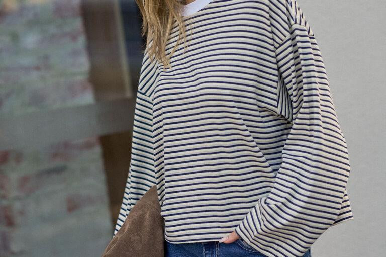 Beau Long Sleeve - Navy/Butter/Stone-Ceres Life-Lot 39 Store & Cafe
