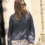 Beau Long Sleeve - Navy/Marshmellow Stripe-Ceres Life-Lot 39 Store & Cafe