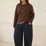 Bella Barrel Pant - Navy-Ceres Life-Lot 39 Store & Cafe