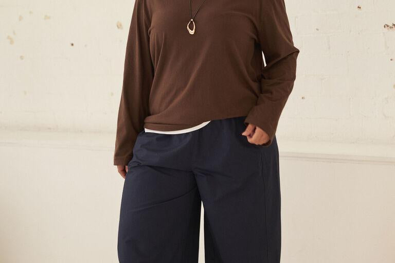 Bella Barrel Pant - Navy-Ceres Life-Lot 39 Store & Cafe