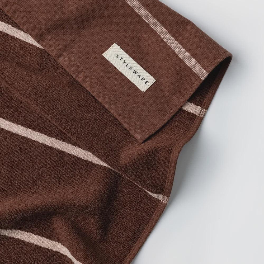 Between The Lines Teatowel - Mocha-Styleware-Lot 39 Store & Cafe