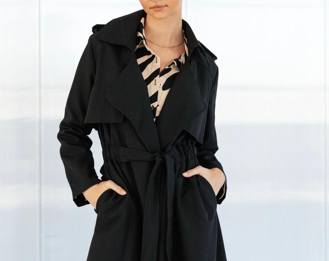 Black Trench-White Closet-Lot 39 Store & Cafe