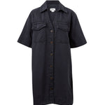 Bonnie Shirt Dress - Washed Black-Ceres Life-Lot 39 Store & Cafe