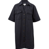 Bonnie Shirt Dress - Washed Black-Ceres Life-Lot 39 Store & Cafe