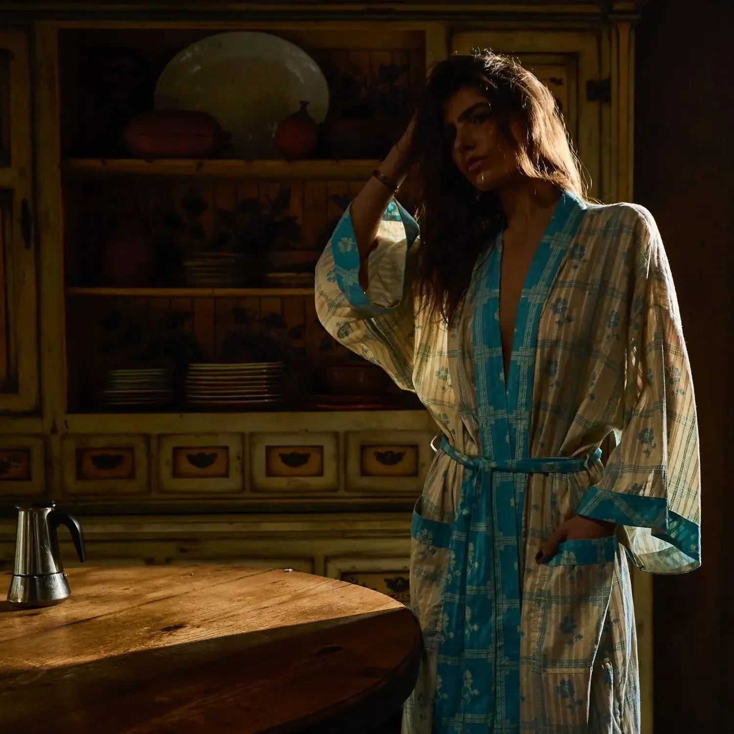 Bonny Cotton Robe - Turquoise-Not specified-Lot 39 Store & Cafe