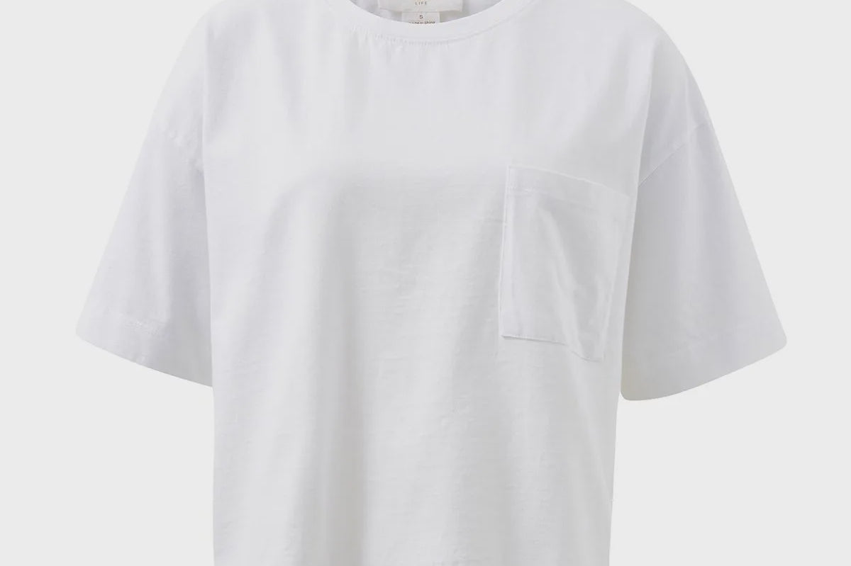 Boxy Pocket Tee - White-Ceres Life-Lot 39 Store & Cafe