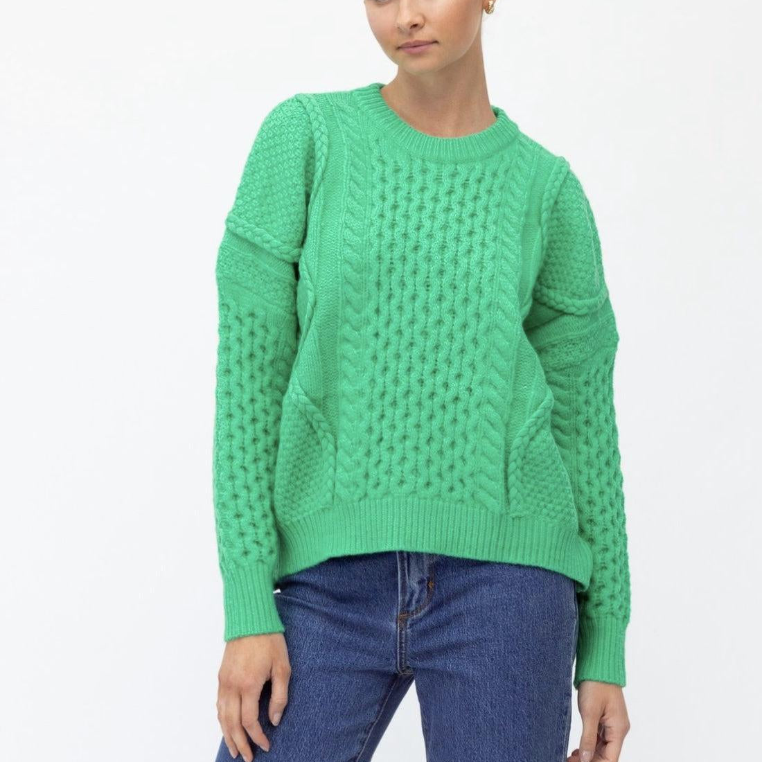 Braided Knit - Green-Not specified-Lot 39 Store & Cafe