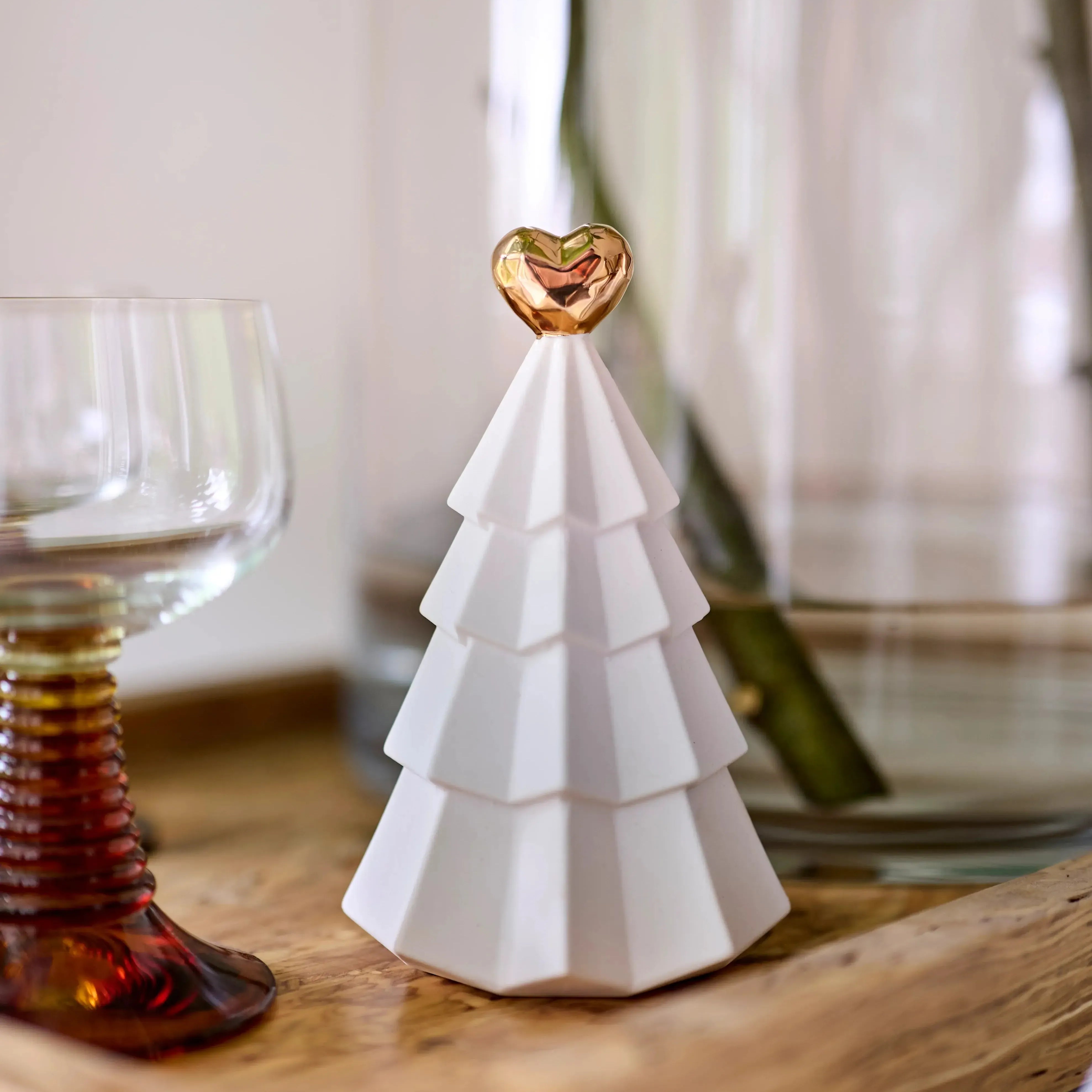 Ceramic Christmas Tree with Heart-Robert Gordon-Lot 39 Store & Cafe