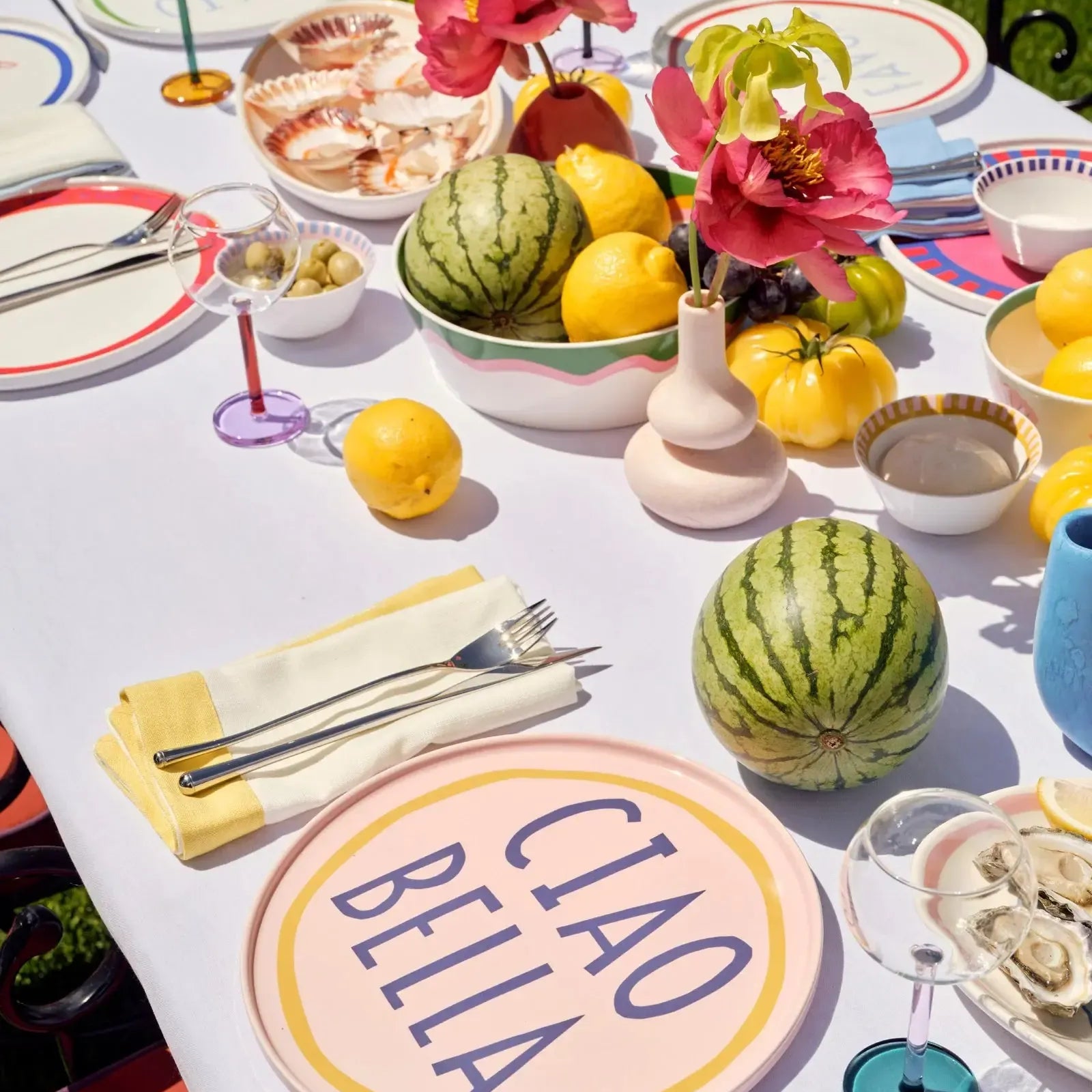 Ciao Bella Pink Plate-In to the Roundhouse-Lot 39 Store & Cafe