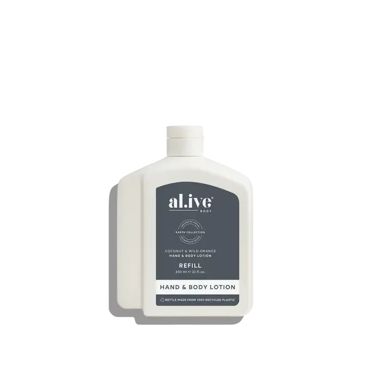 Coconut & Wild Orange Lotion 650ml Refill-al.ive-Lot 39 Store & Cafe