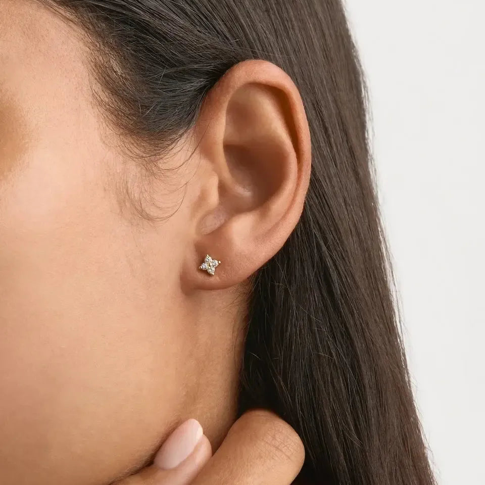 Crystal Bloom Studs-By Charlotte-Lot 39 Store & Cafe