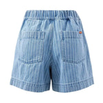 Darcy Everyday Relaxed Short - Indigo Stripe-Ceres Life-Lot 39 Store & Cafe