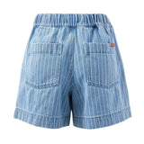 Darcy Everyday Relaxed Short - Indigo Stripe-Ceres Life-Lot 39 Store & Cafe