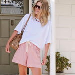 Darcy Everyday Relaxed Short - Pink-Ceres Life-Lot 39 Store & Cafe