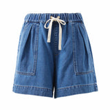 Darcy Relaxed Everyday Short - Washed Indigo-Ceres Life-Lot 39 Store & Cafe
