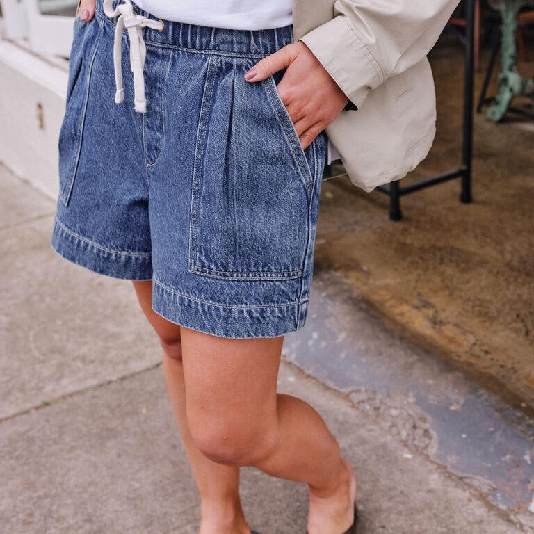 Darcy Short - Washed Vintage Blue-Ceres Life-Lot 39 Store & Cafe