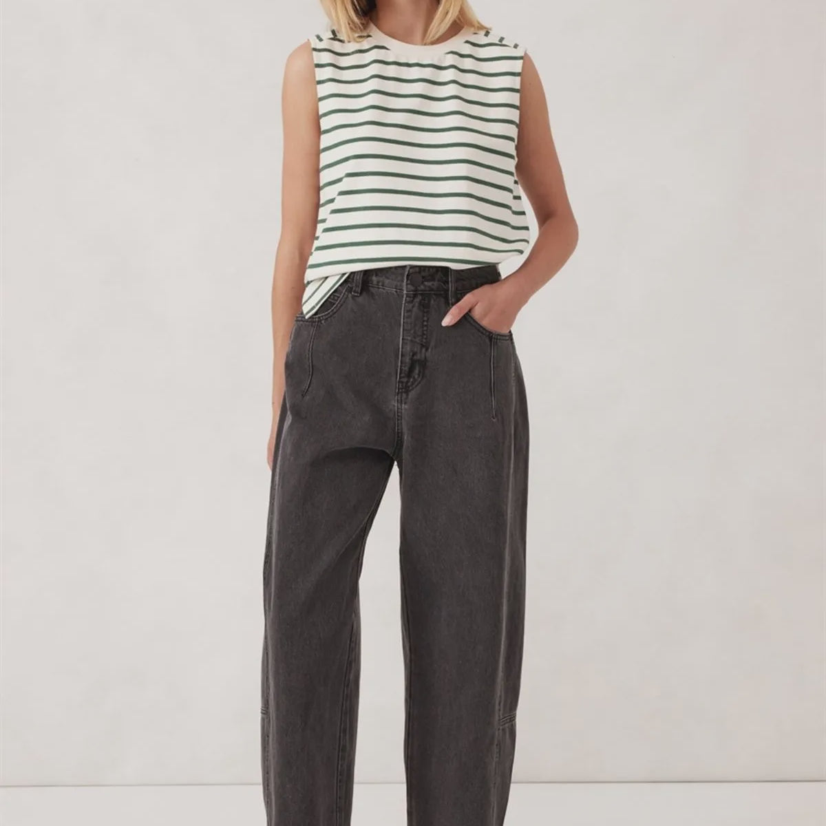 Darted Barrel Jean - Faded Black-Ceres Life-Lot 39 Store & Cafe