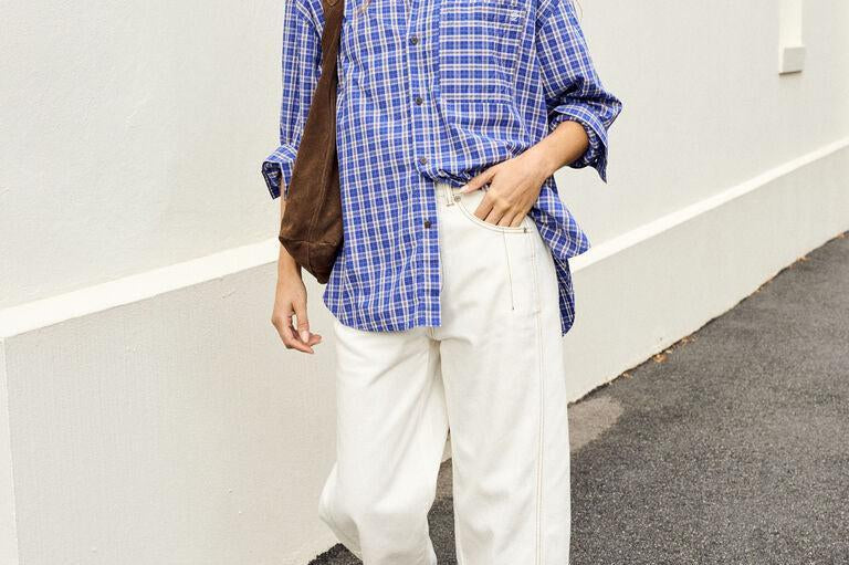 Denim Barrel Jean - Ecru-Ceres Life-Lot 39 Store & Cafe