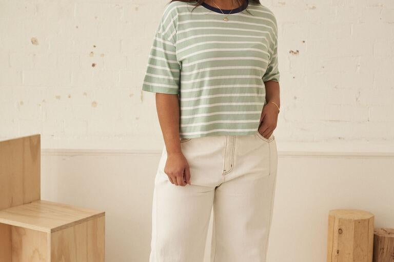 Denim Barrel Jean - Ecru-Ceres Life-Lot 39 Store & Cafe